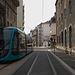 BESANCON: Essai du Tram avenue Fontaine Argent 01.