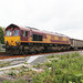 EWS 66069 leaving Day's siding - Newhaven - 21.5.2014