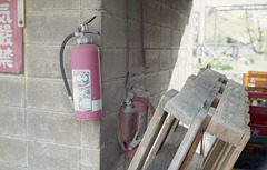 Fire extinguishers in dust