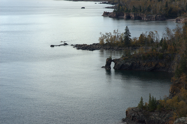 View from Shovel Point, with Kayaks