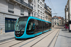 BESANCON: Essai du Tram avenue Carnot 09.