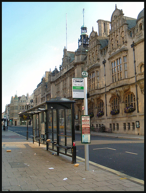 obtrusive new bus-stop signs