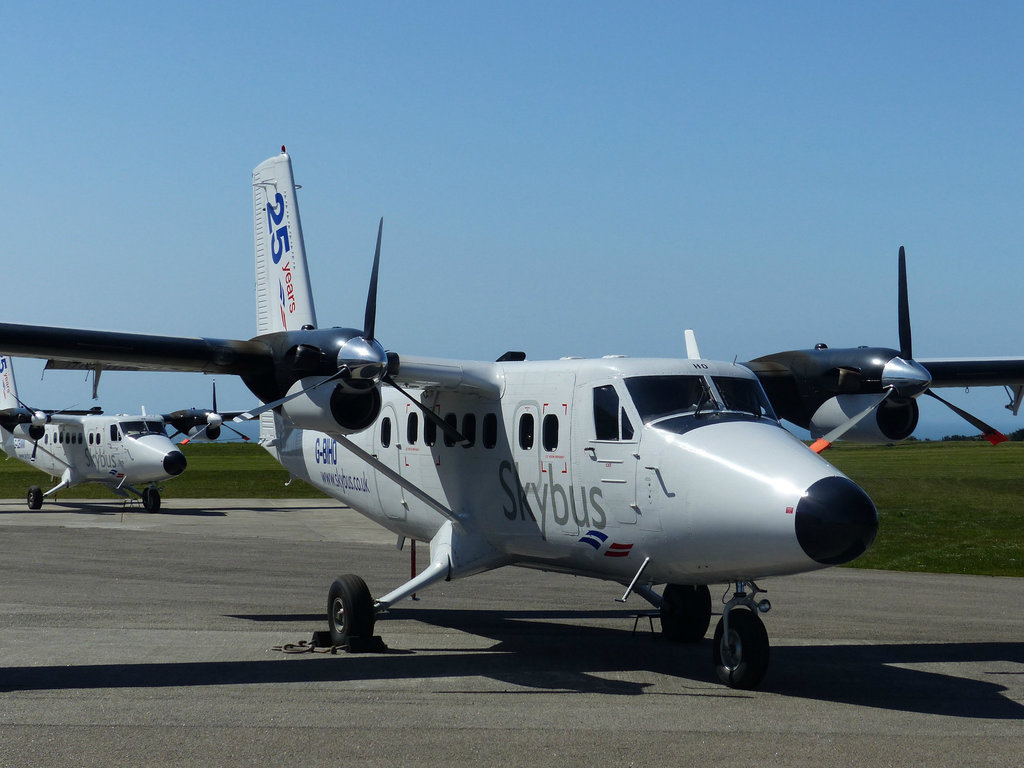 Skybus Twin Otters at Lands End - 14 April 2014