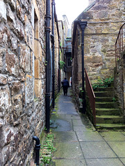 An ancient Close in the ancient town of Elgin, which dates back to at least 1130 -