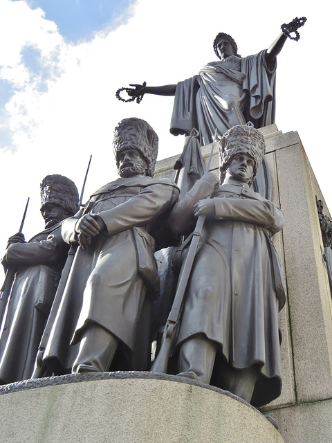 guards crimean war memorial, waterloo place, london