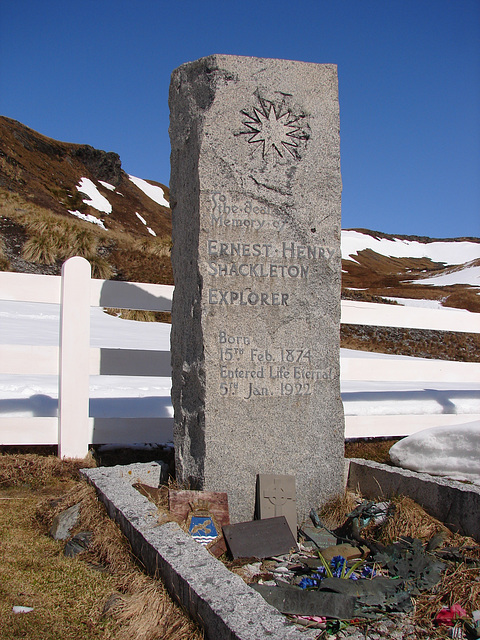 Ernest Shackleton's grave, South Georgia