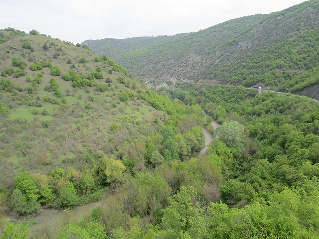 Gorges de la Pchinja : vers l'amont.