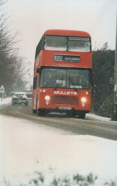 Mulleys Motorways EWR 166T 23 Feb 1994 215-06