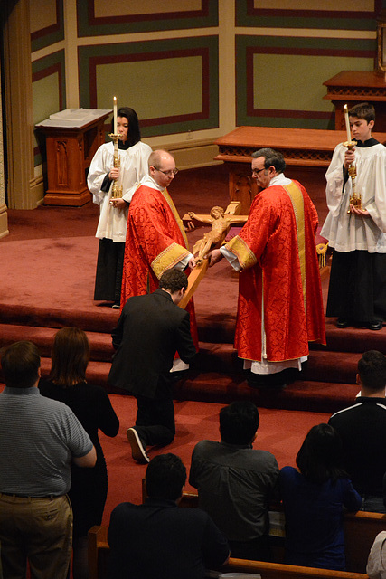 Behold, and venerate, the wood of the Cross