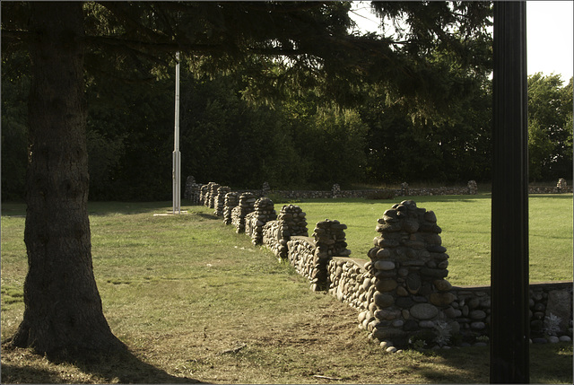 The Wall Around the Point Iroquois Lighthouse