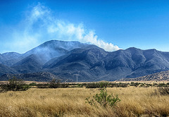 The Huachuca Mountains Are On Fire Now !