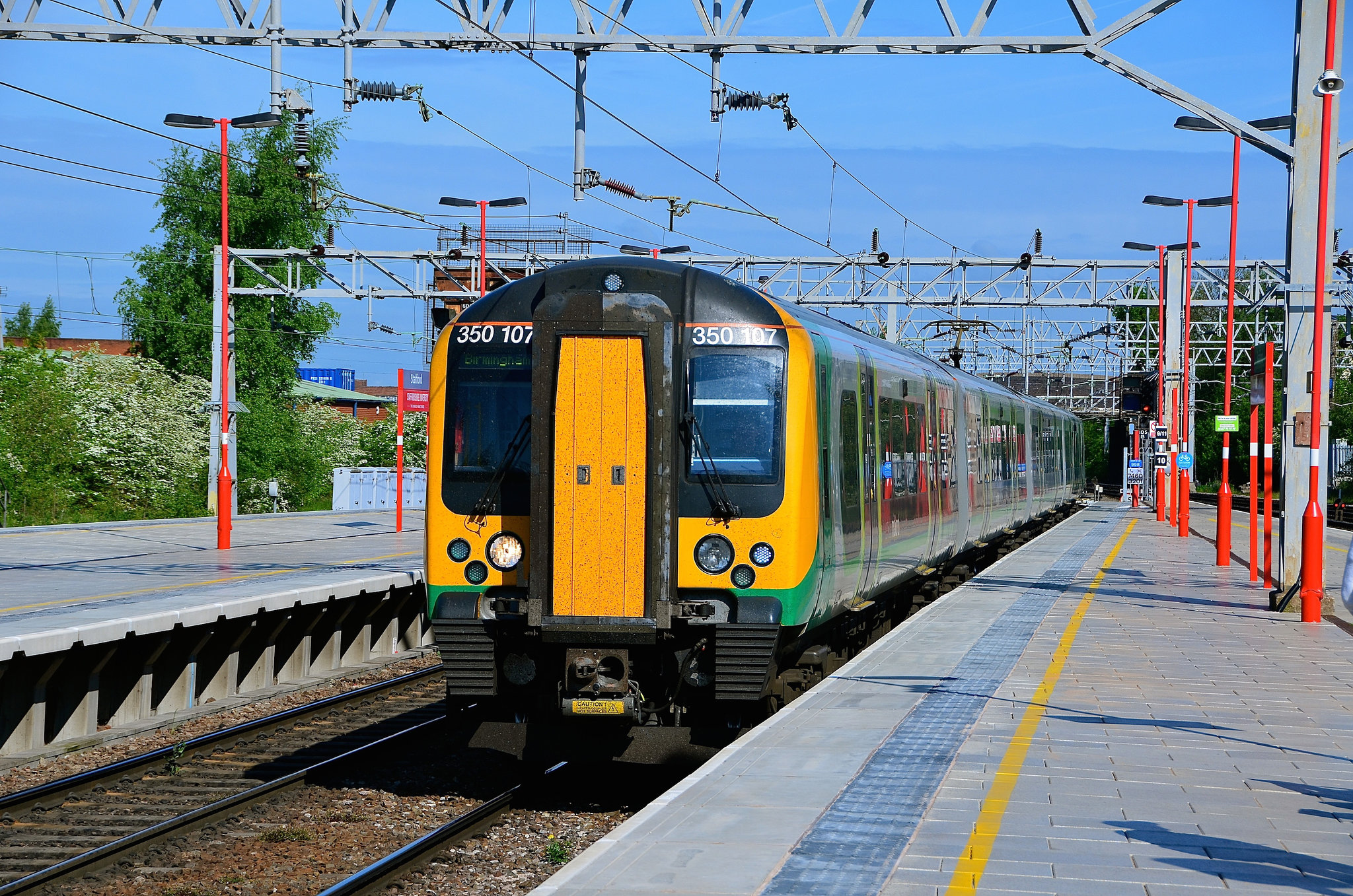 London Midland arriving at Stafford