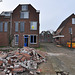 Demolition in progress along the Waardgracht and Lakenplein