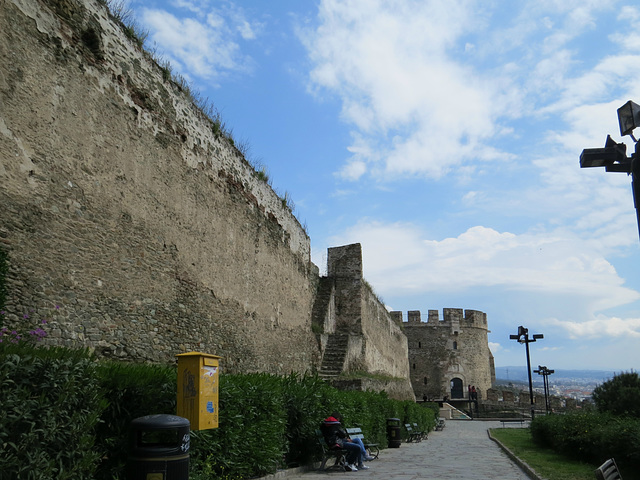 Les remparts de Thessalonique.