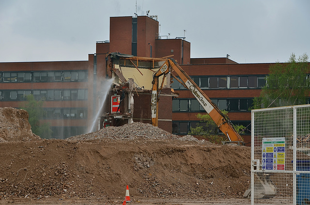 Stafford multi-storey car park demolition