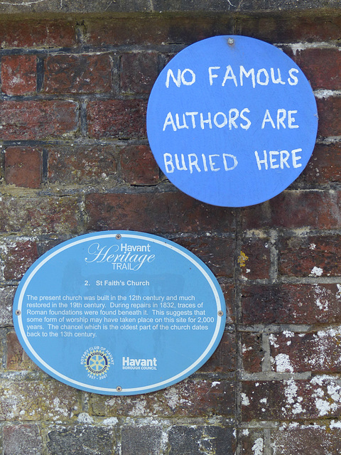 Blue Plaque Humour - 30 June 2014