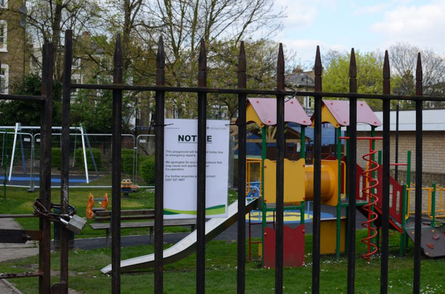 Closed playground
