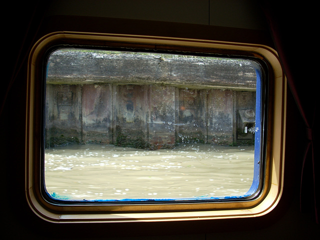 Through a barge window