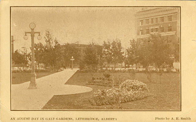 An August Day in Galt Gardens, Lethbridge, Alberta