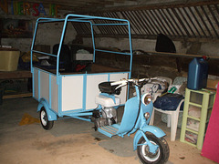 scooter Lambretta après sa restauration