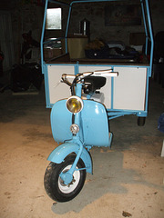 scooter Lambretta après sa restauration
