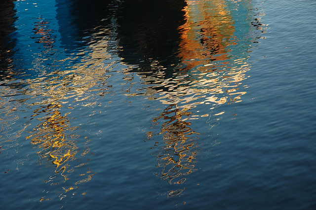 Reflections in Murmansk harbor