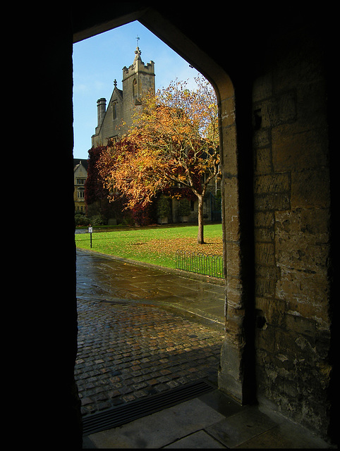 rainy autumn Sunday after church