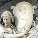 Detail of Henniker Memorial (by Joseph Kendrick) St Mary's Church, Thornham Magna, Suffolk