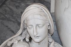 Detail of Henniker Memorial (by Joseph Kendrick) St Mary's Church, Thornham Magna, Suffolk