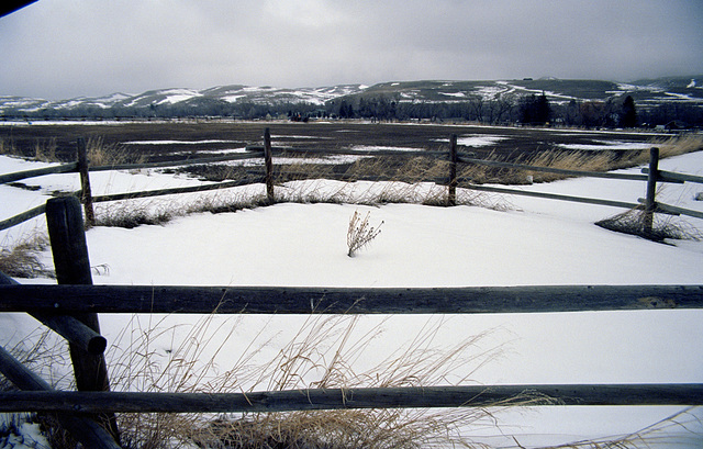 Location of flagpole at Fort Phil Kearny