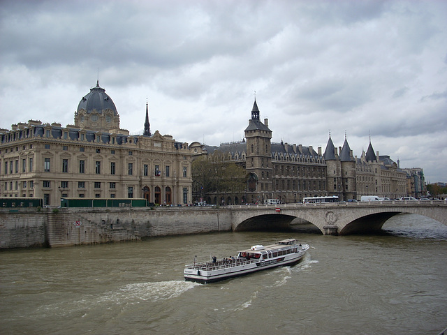 Entering Paris by Barge