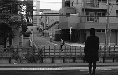 Waiting for the train