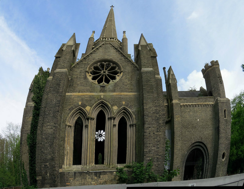 abney park cemetery chapel, stoke newington, london, by william hosking 1840