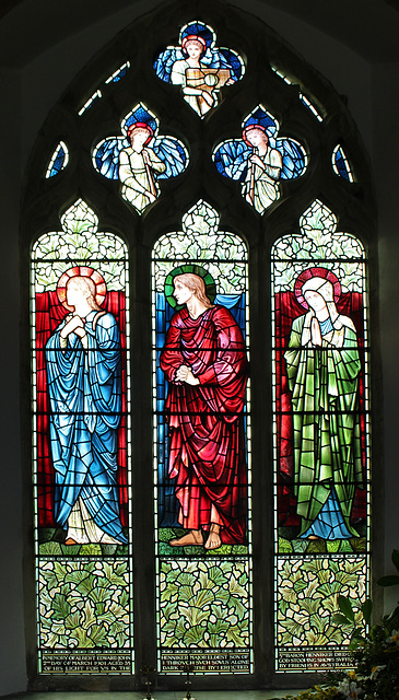 Morris and Co window, Saint Mary's Church, Thornham Magna, Suffolk