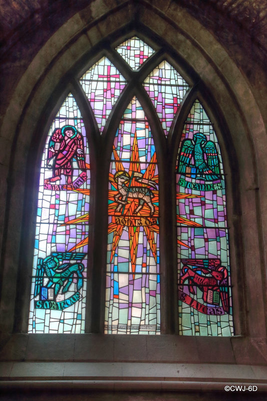 Pluscarden Benedictine Monastery is noted for its very fine modern stained glass windows