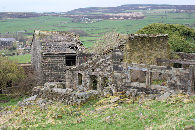 Abandoned Farmhouse, Height  Road, Wadsworth, Hebden Bridge, West Yorkshire