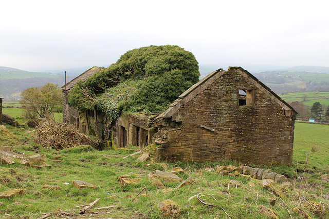 Abandoned Farmhouse, Height  Road, Wadsworth, Hebden Bridge, West Yorkshire