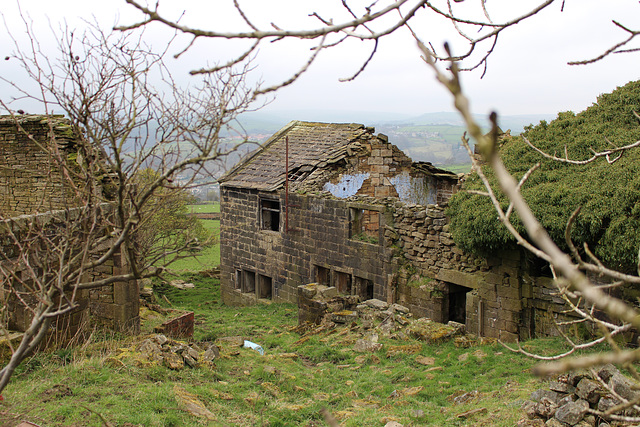 Abandoned Farmhouse, Height  Road, Wadsworth, Hebden Bridge, West Yorkshire