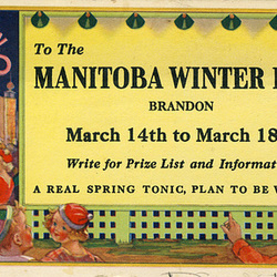 Manitoba Winter Fair (blotter)