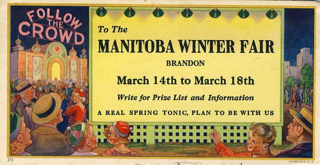 Manitoba Winter Fair (blotter)