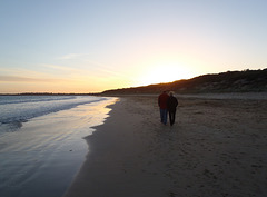last walk on Queenscliff beach