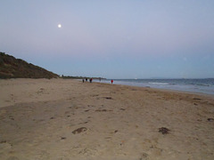 last walk on Queenscliff beach
