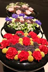 Bowls of flowers
