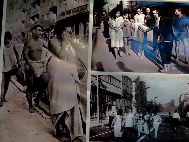 Musée de la ville de Skopje : images du tremblement de terre de 1963