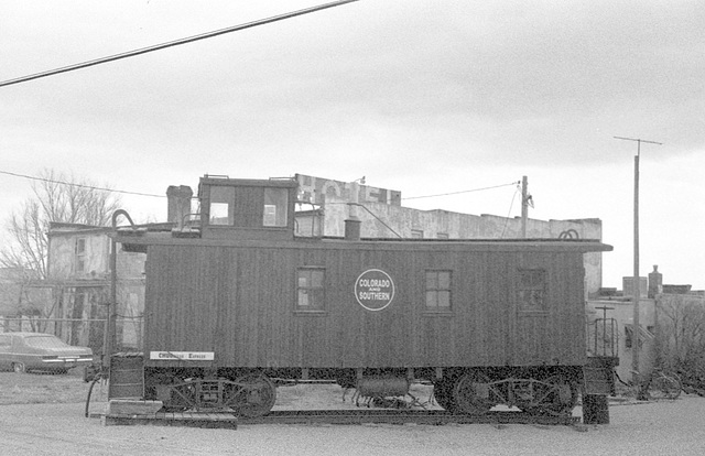 Colorado & Southern caboose at Chugwater museum