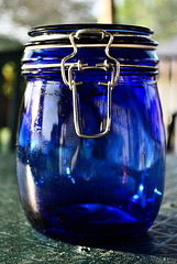 Blue Mason Jar