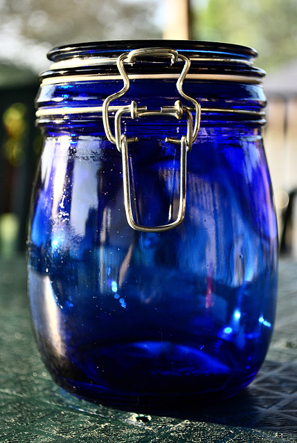 Blue Mason Jar