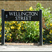 Wellington Street sign