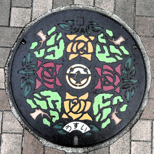 Manhole in Ibariki