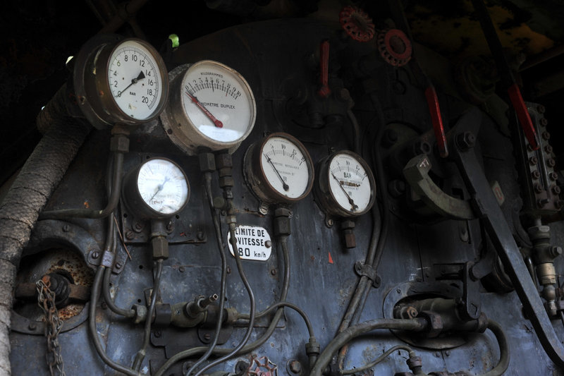 Poste du chauffeur de la loco